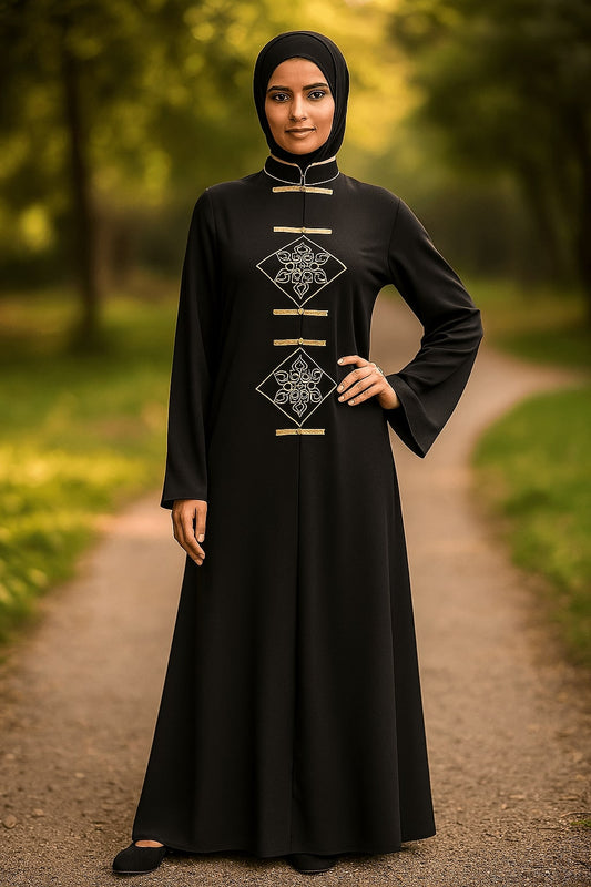 Stunning Embroidered Abaya Dress