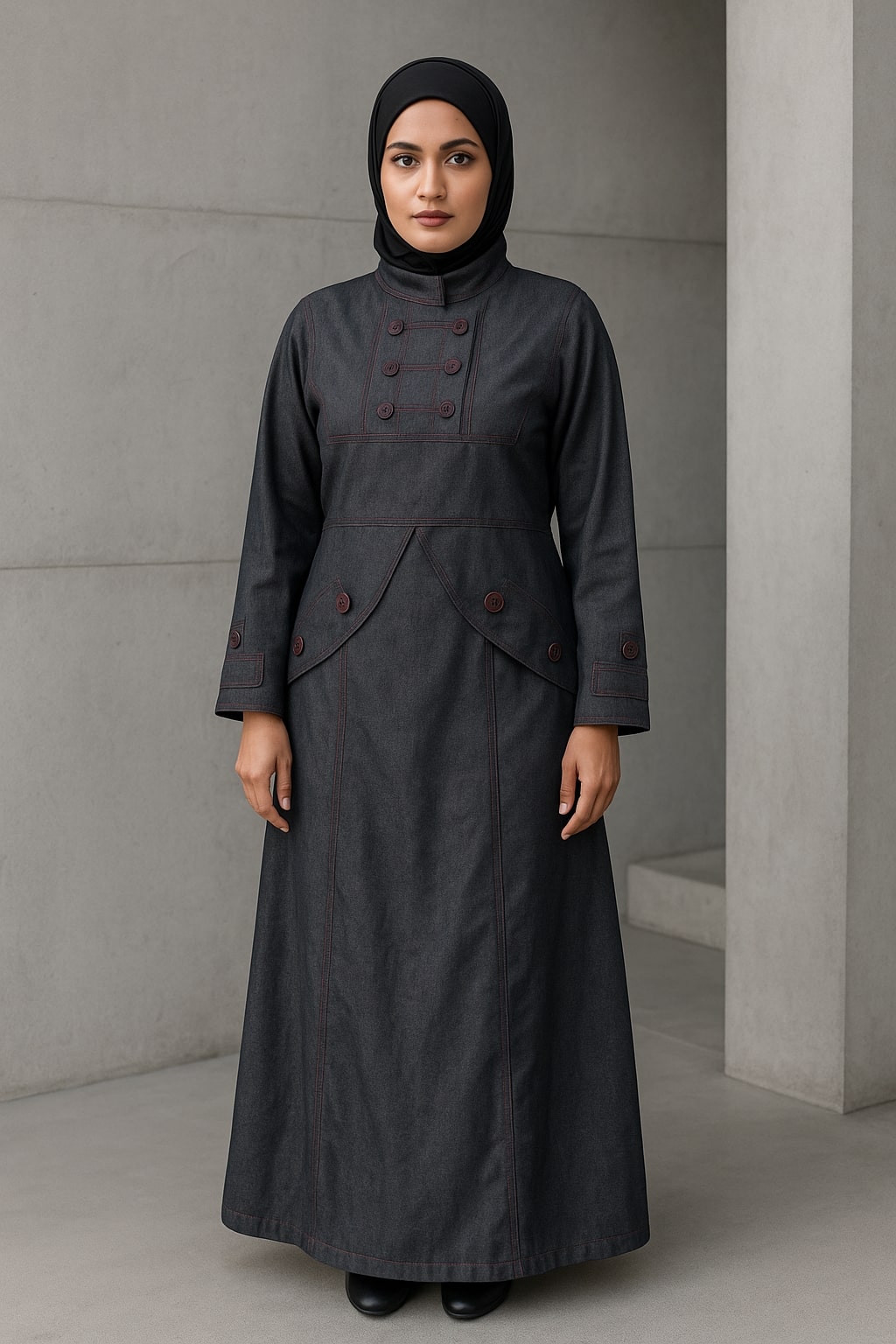 Denim Abaya