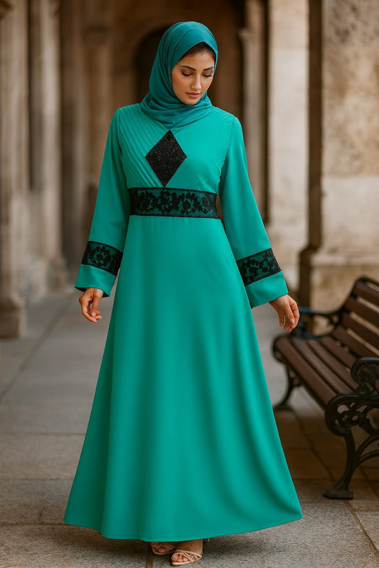 Najya Turquoise Abaya