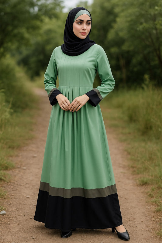 Sehrish Aura Green Abaya