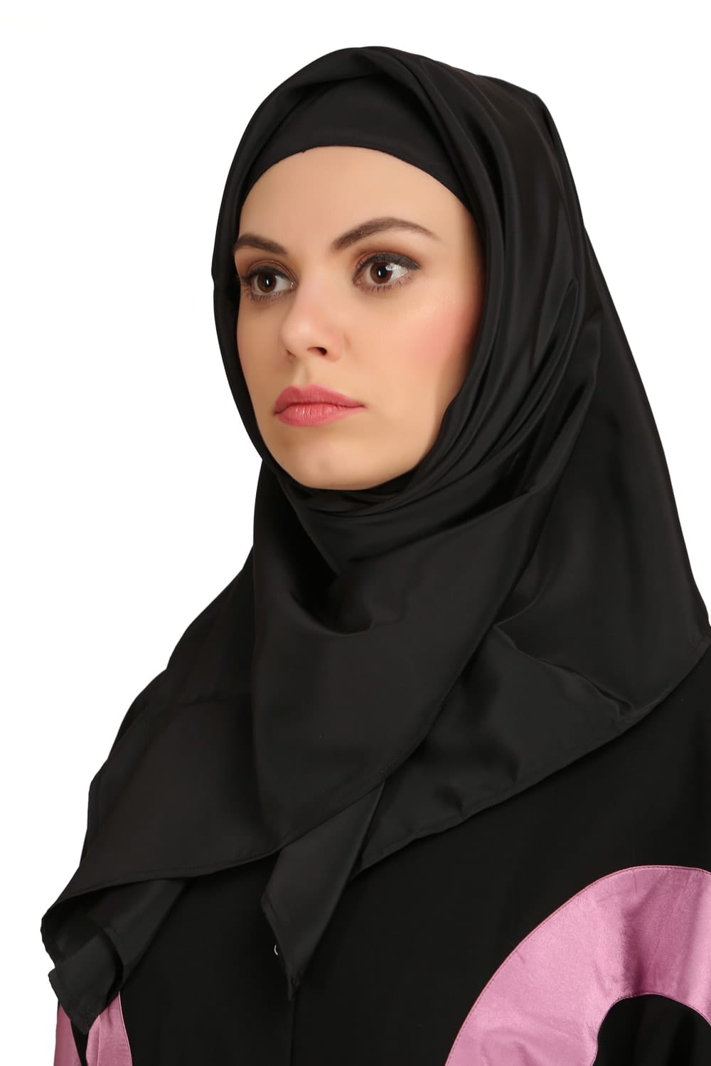 Lazim Black Nida Front Open Dubai Abaya