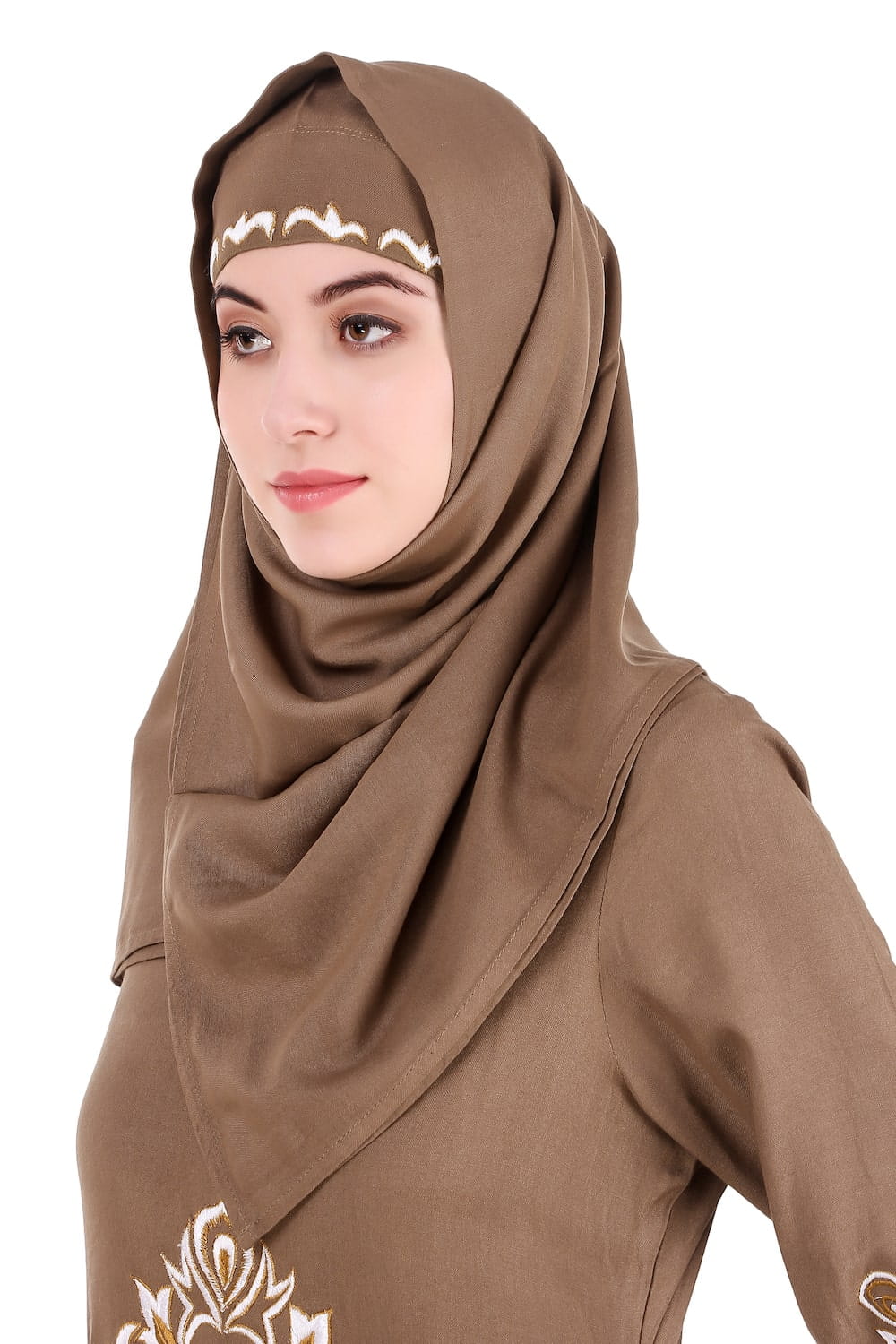 Floral Diamond Cut Festive Abaya