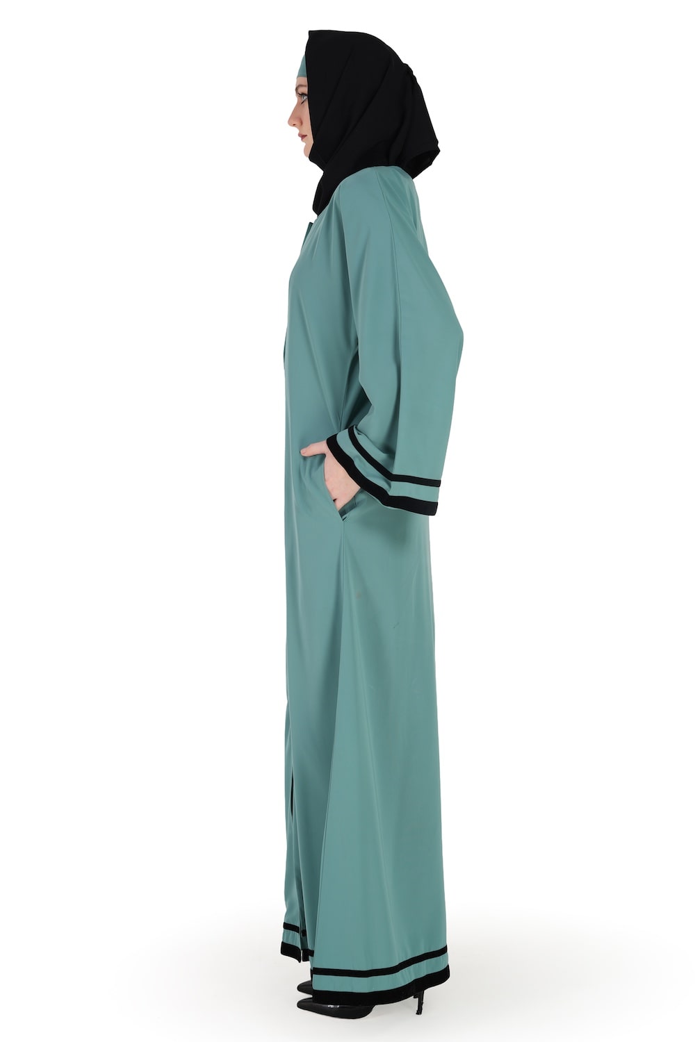 Sana Nida Dubai Sea Green Abaya