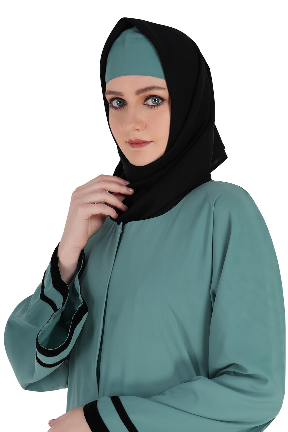 Sana Nida Dubai Sea Green Abaya