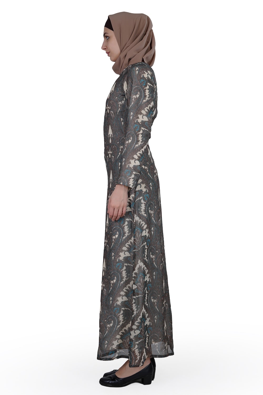 Printed Georgette Dual Layer Abaya AYG-002