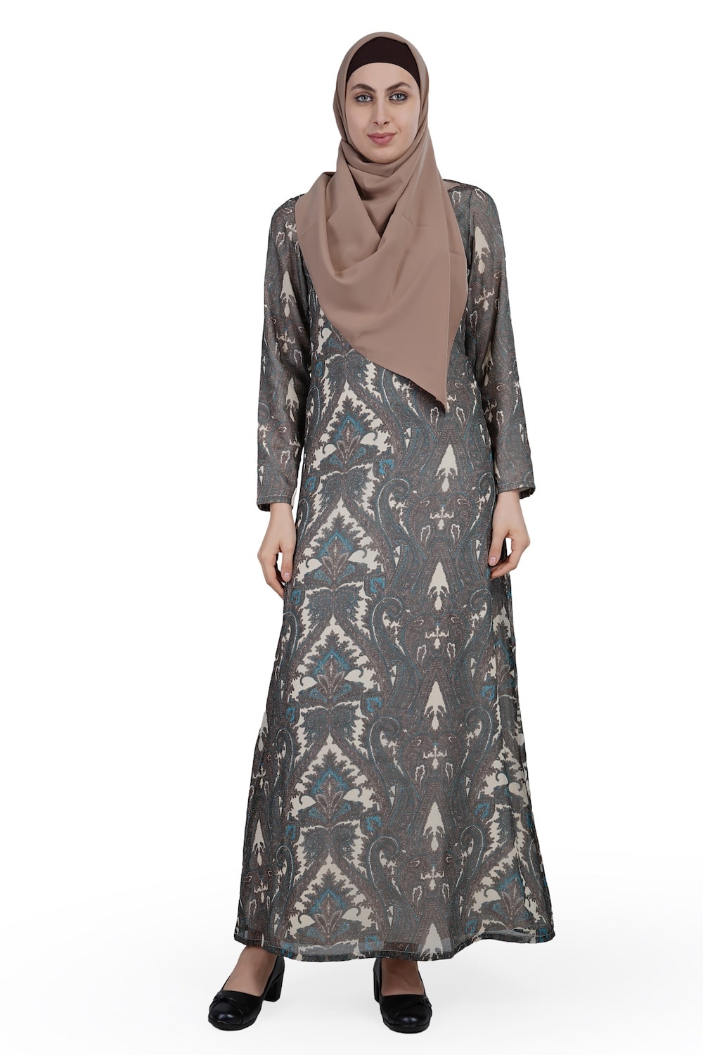 Printed Georgette Dual Layer Abaya AYG-002