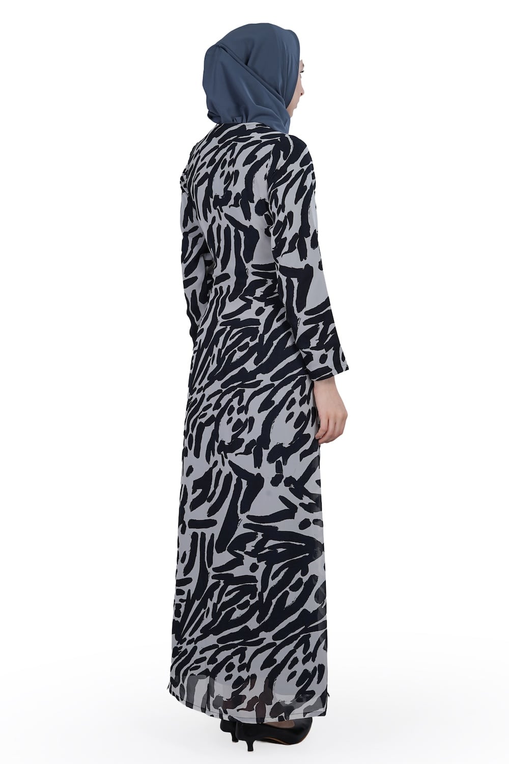 Printed Georgette Dual Layer Abaya AYG-003