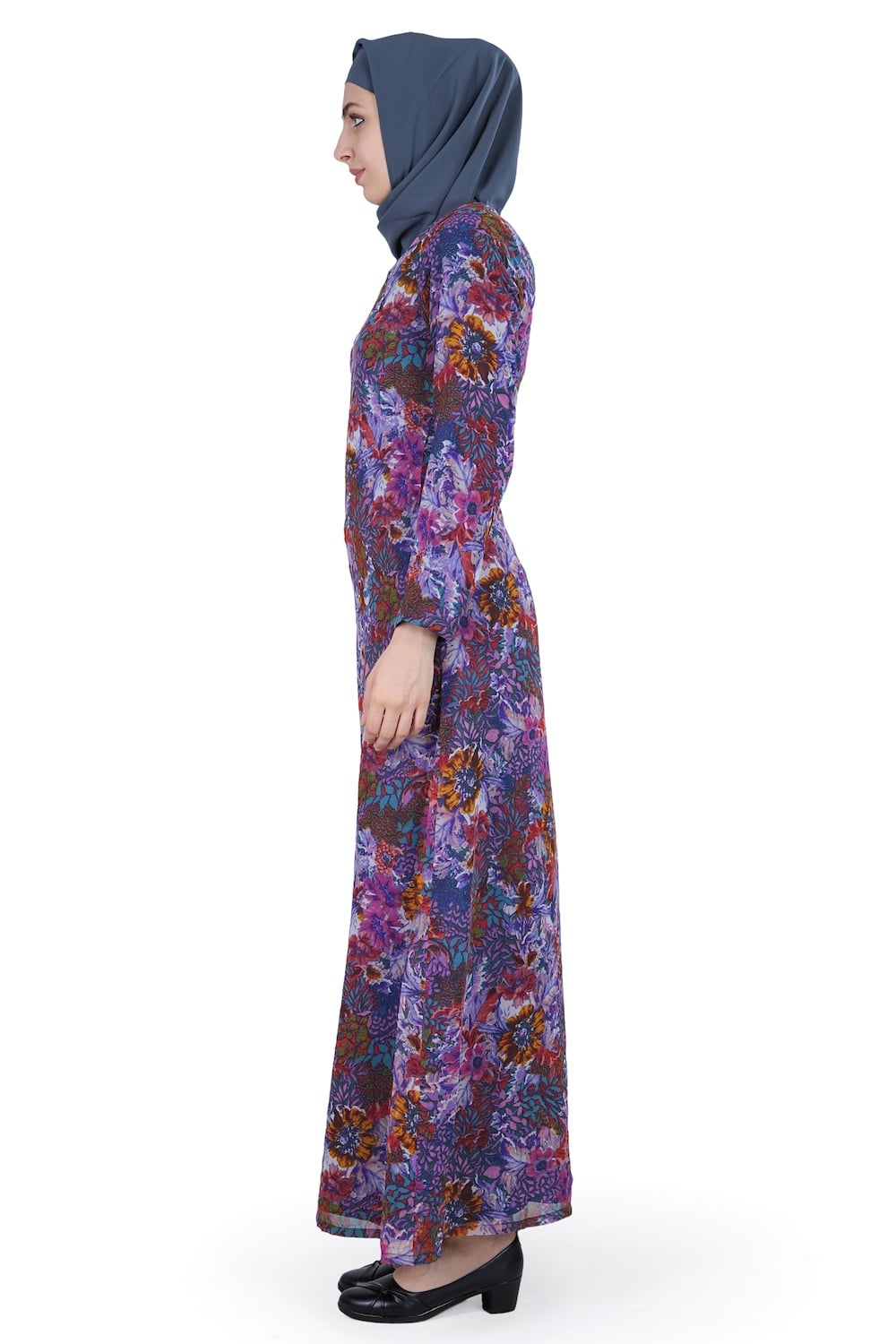 Printed Georgette Dual Layer Abaya AYG-004