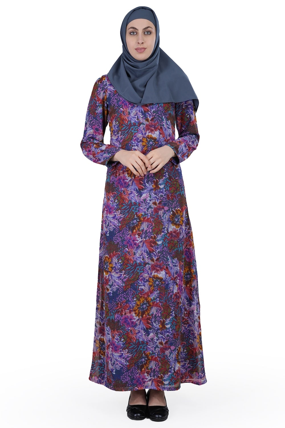 Printed Georgette Dual Layer Abaya AYG-004