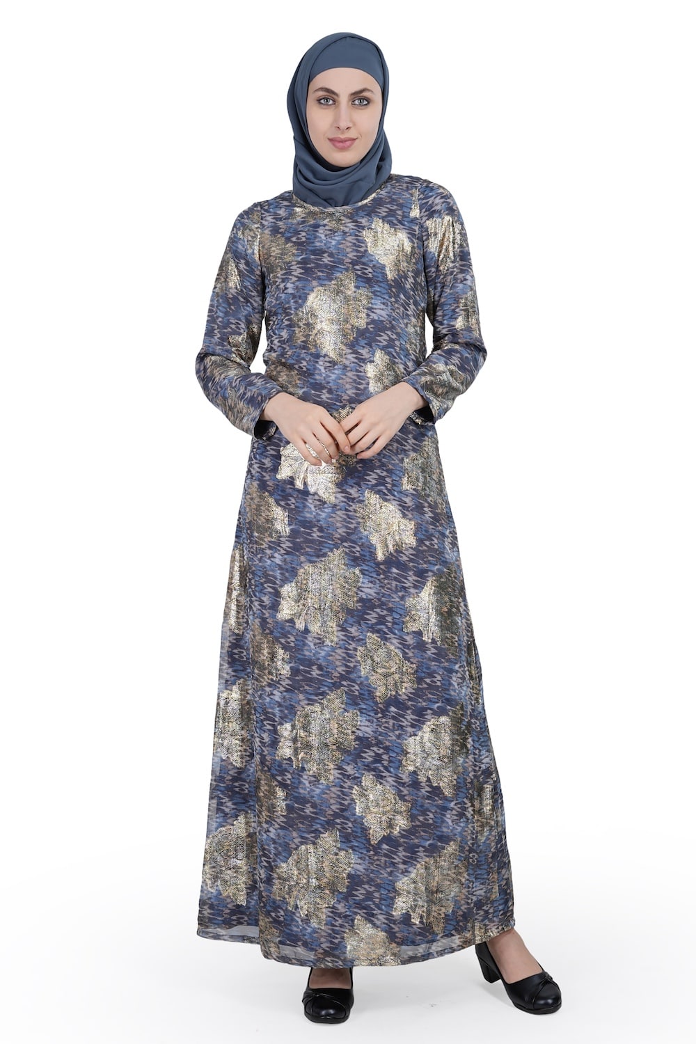 Printed Georgette Dual Layer Abaya AYG-006