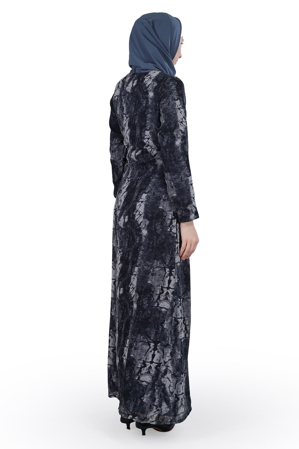 Printed Georgette Dual Layer Abaya AYG-007