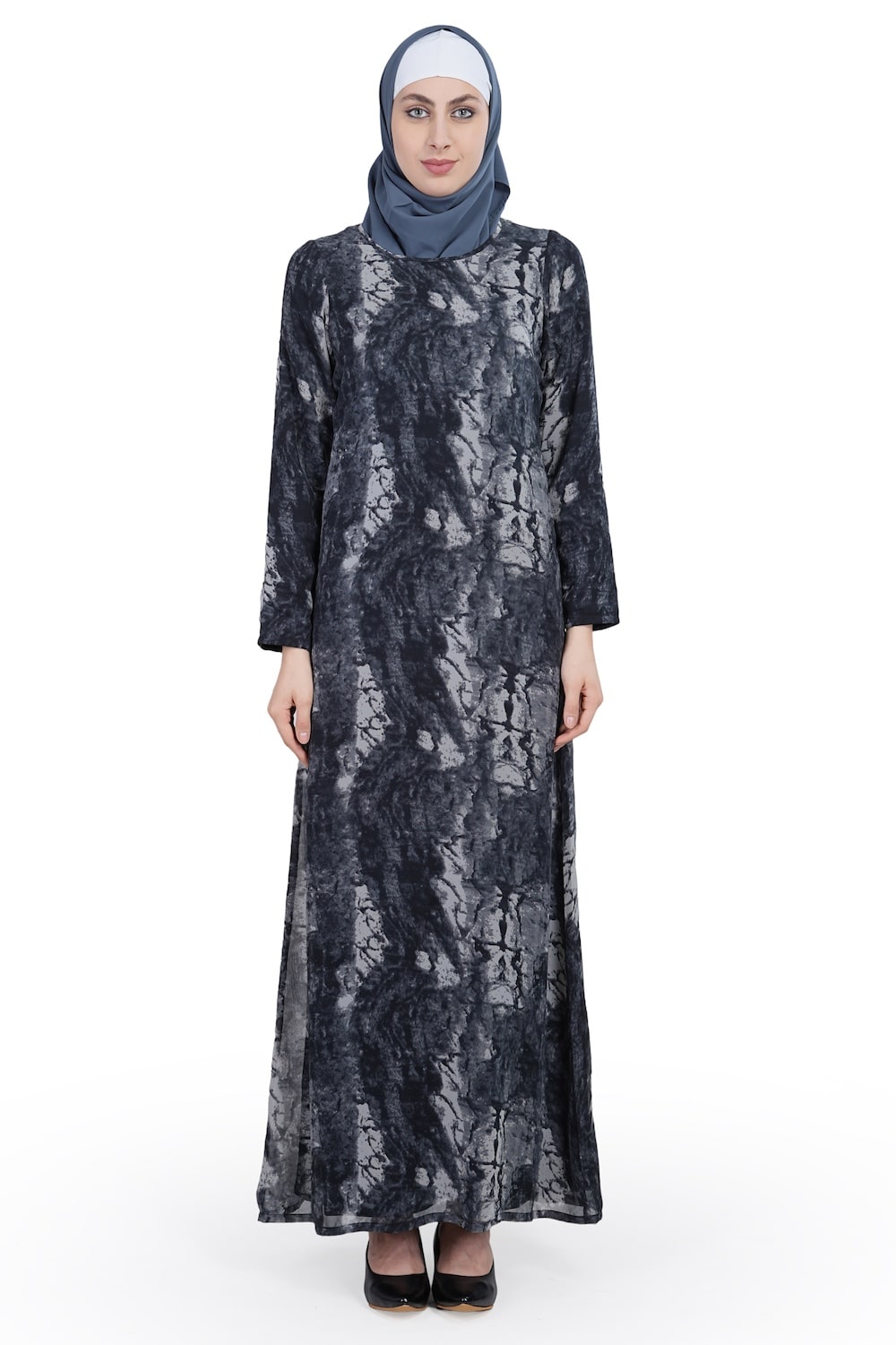 Printed Georgette Dual Layer Abaya AYG-007