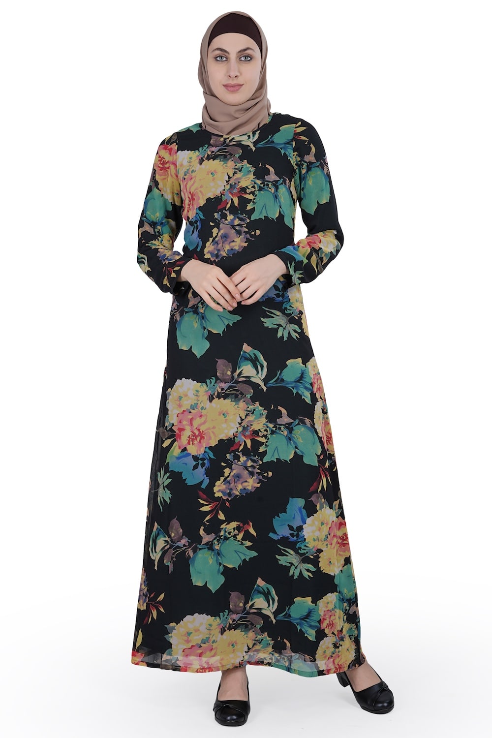 Printed Georgette Dual Layer Abaya AYG-008