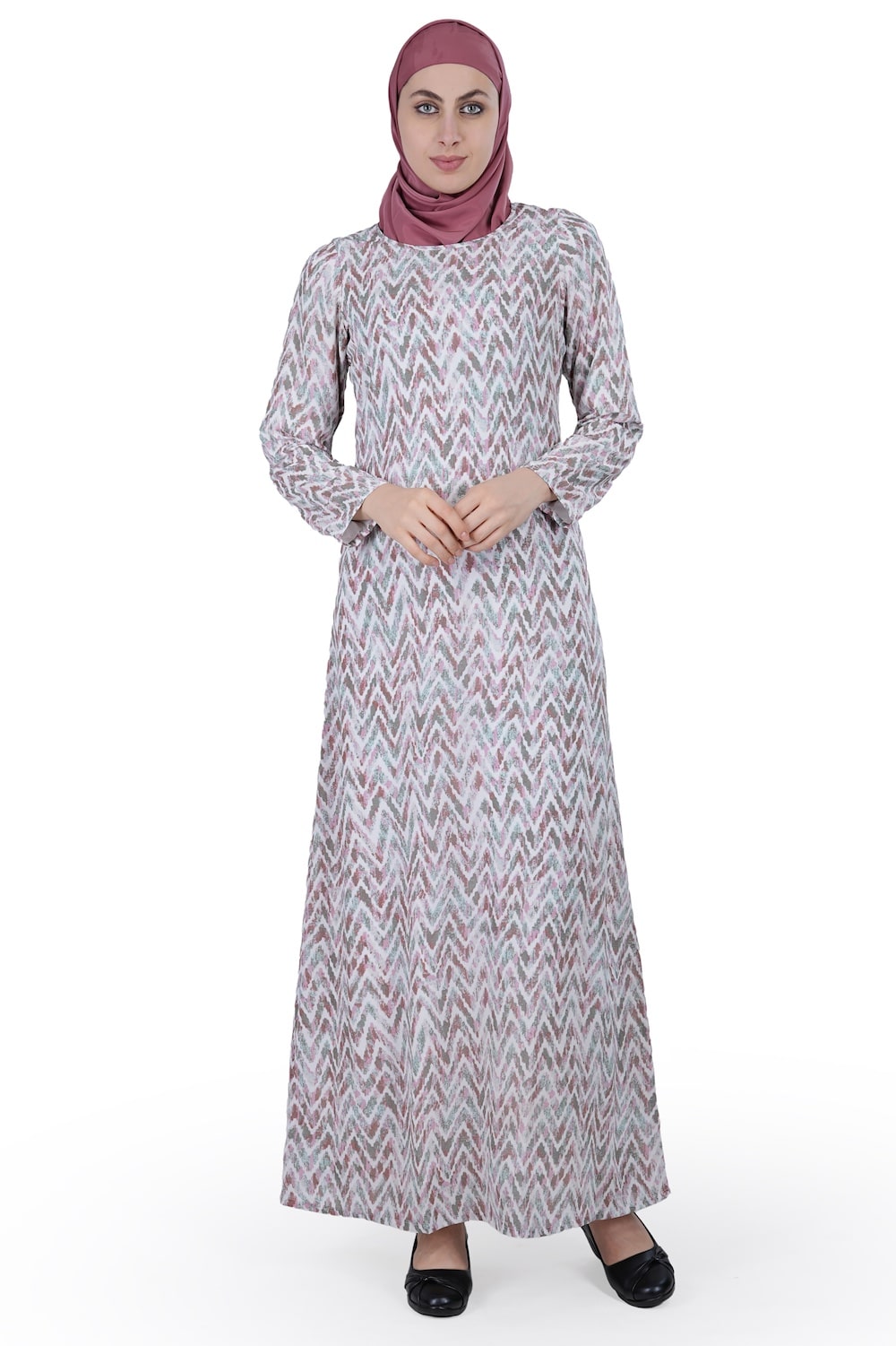 Printed Georgette Dual Layer Abaya AYG-013