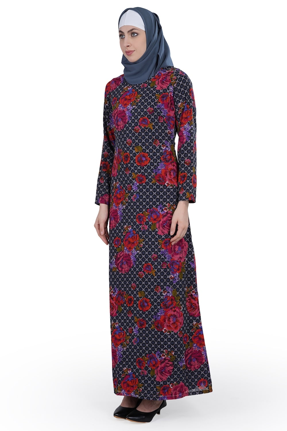 Printed Georgette Dual Layer Abaya AYG-014