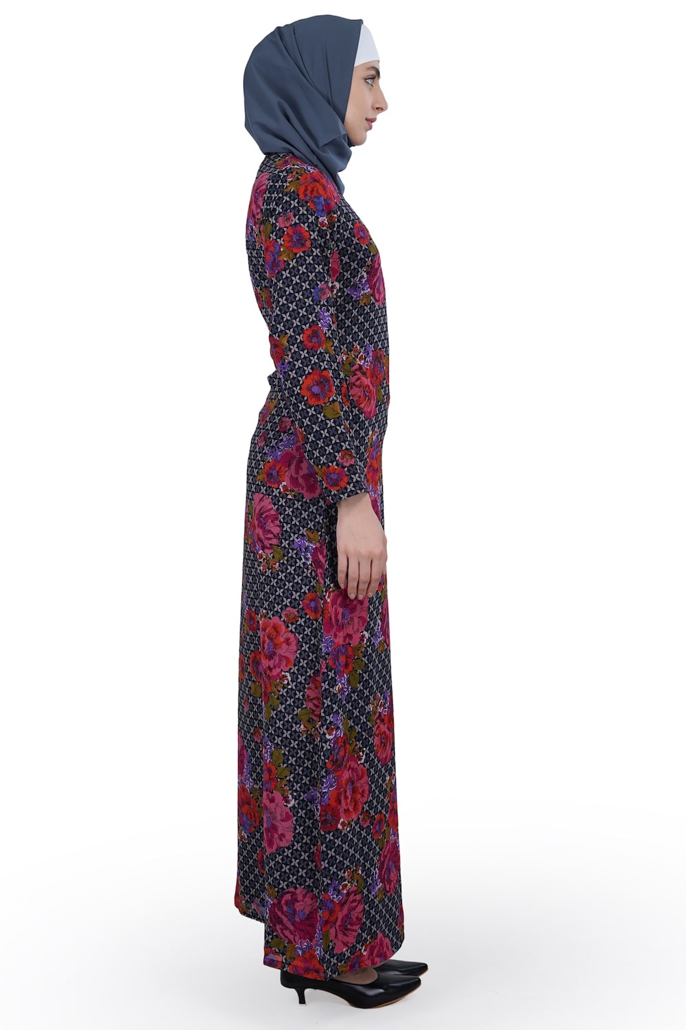 Printed Georgette Dual Layer Abaya AYG-014