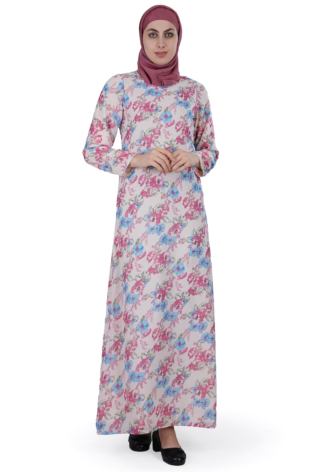 Printed Georgette Dual Layer Abaya AYG-015