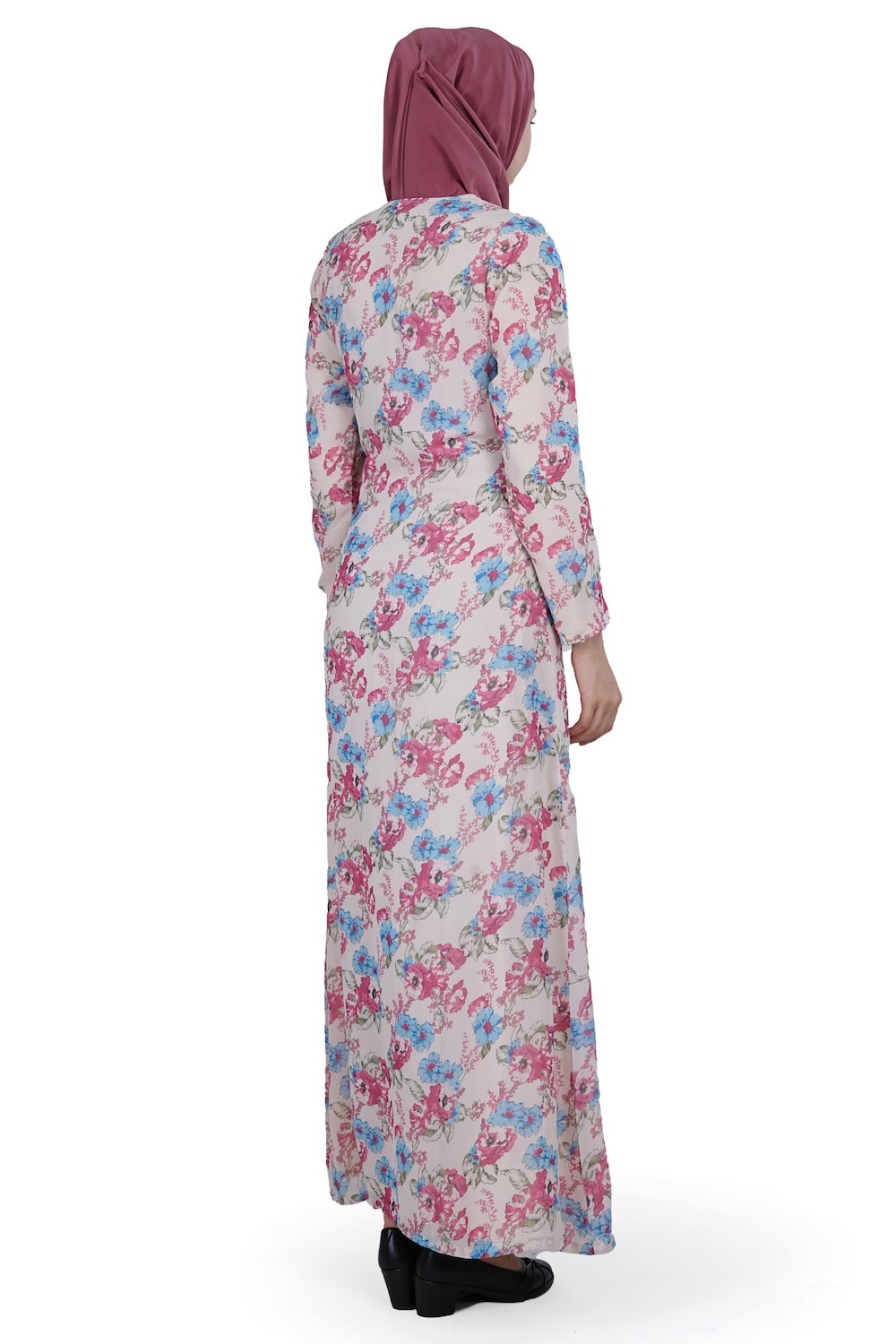 Printed Georgette Dual Layer Abaya AYG-015