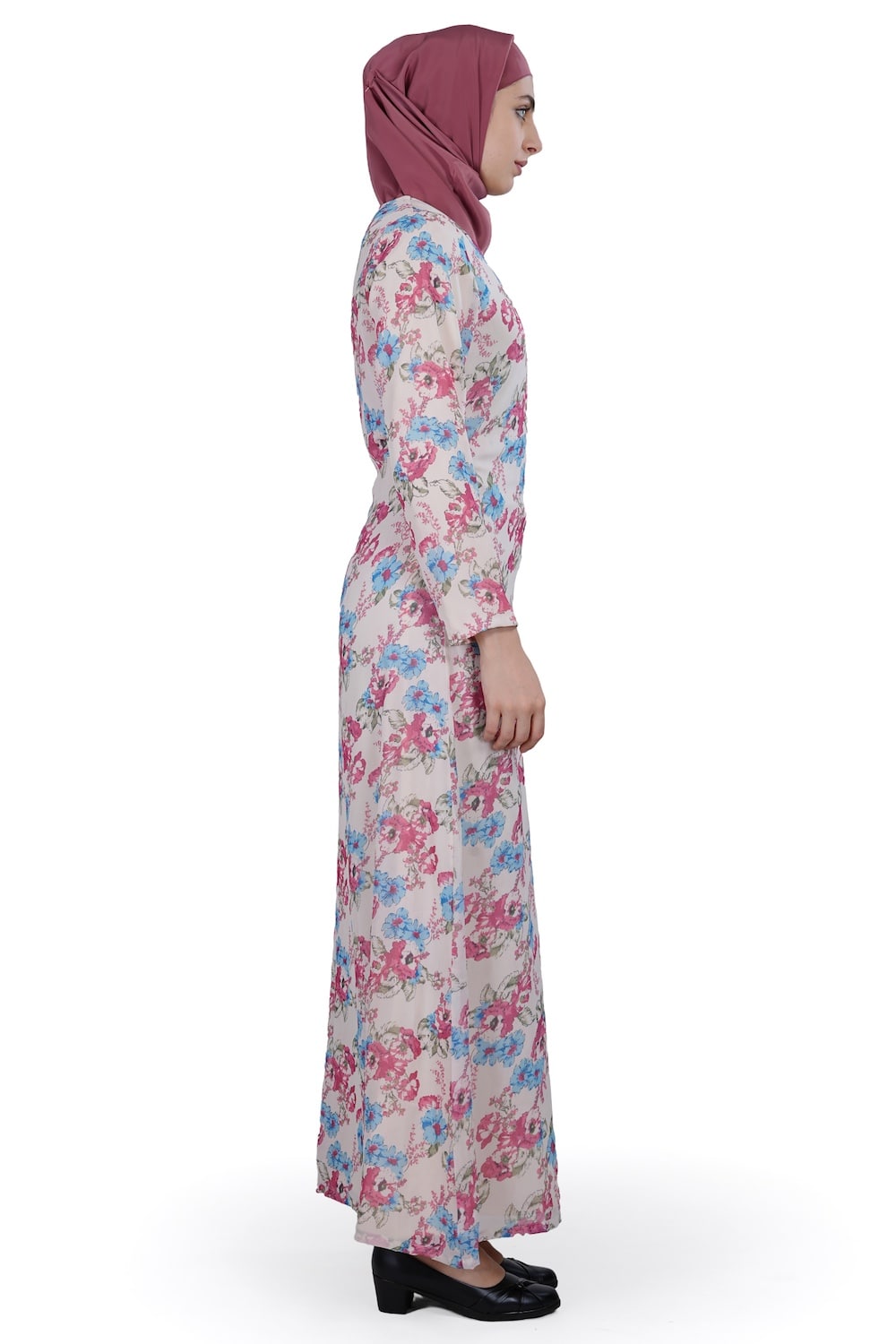 Printed Georgette Dual Layer Abaya AYG-015