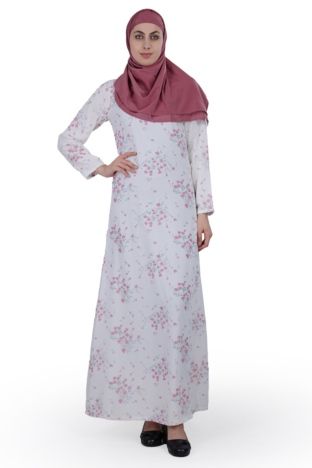 Printed Georgette Dual Layer Abaya AYG-020