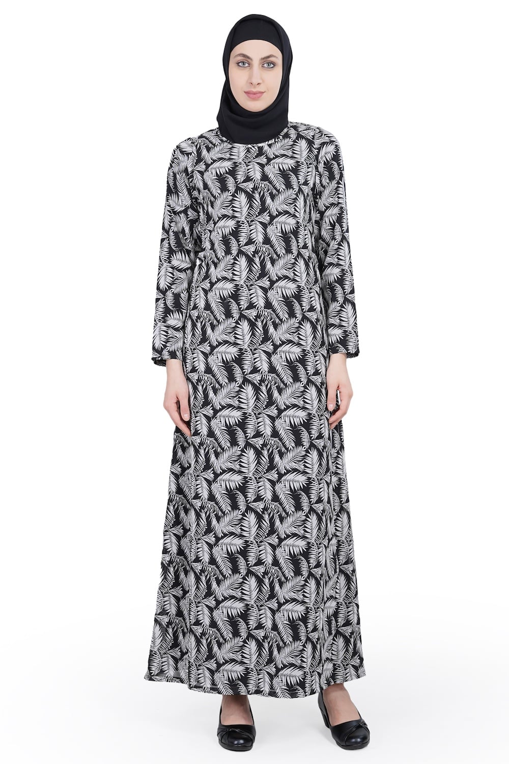 Printed Georgette Dual Layer Abaya AYG-021
