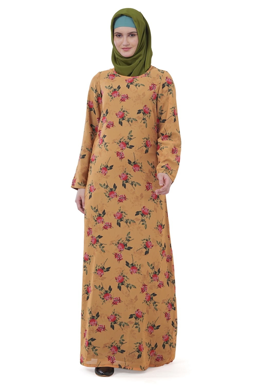 Printed Georgette Dual Layer Abaya AYG-025
