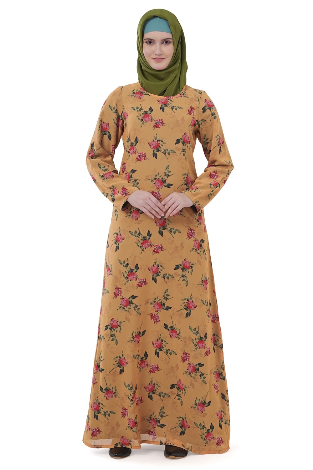 Printed Georgette Dual Layer Abaya AYG-025