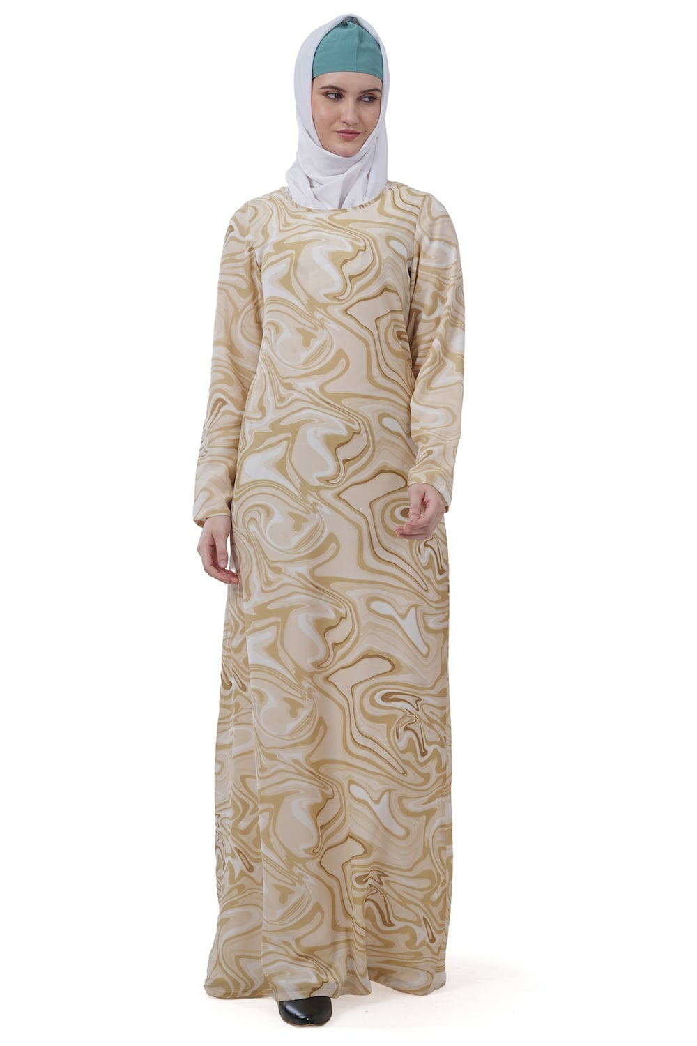 Printed Georgette Dual Layer Abaya AYG-026