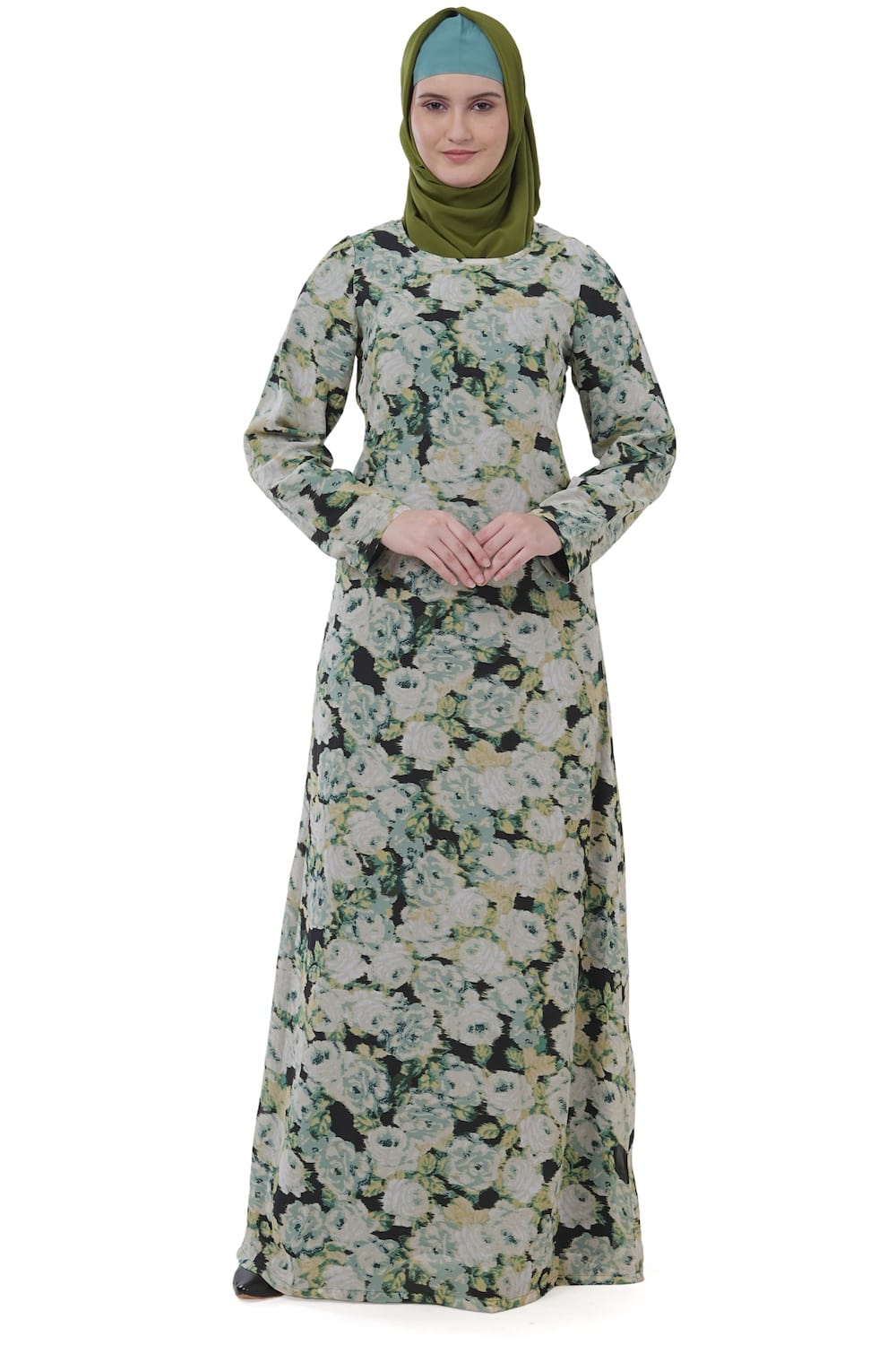 Printed Georgette Dual Layer Abaya AYG-032