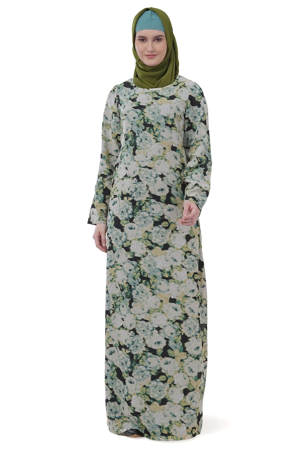 Printed Georgette Dual Layer Abaya AYG-032
