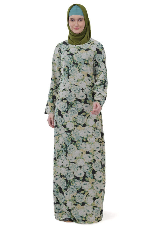 Printed Georgette Dual Layer Abaya AYG-032