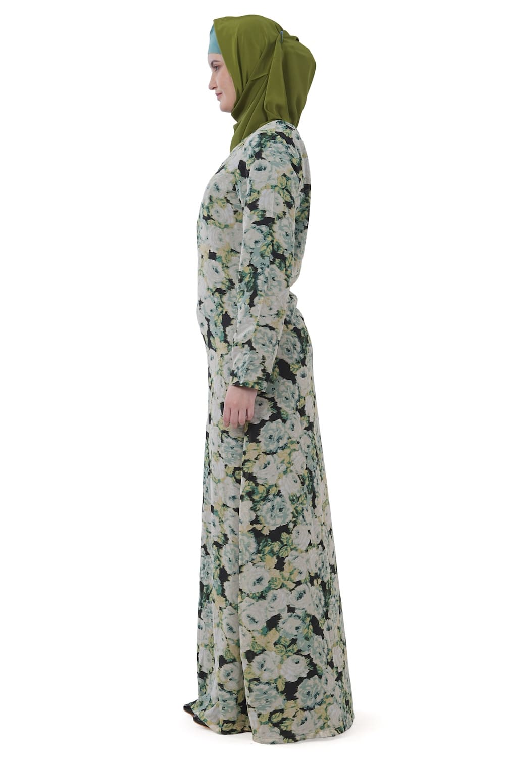 Printed Georgette Dual Layer Abaya AYG-032