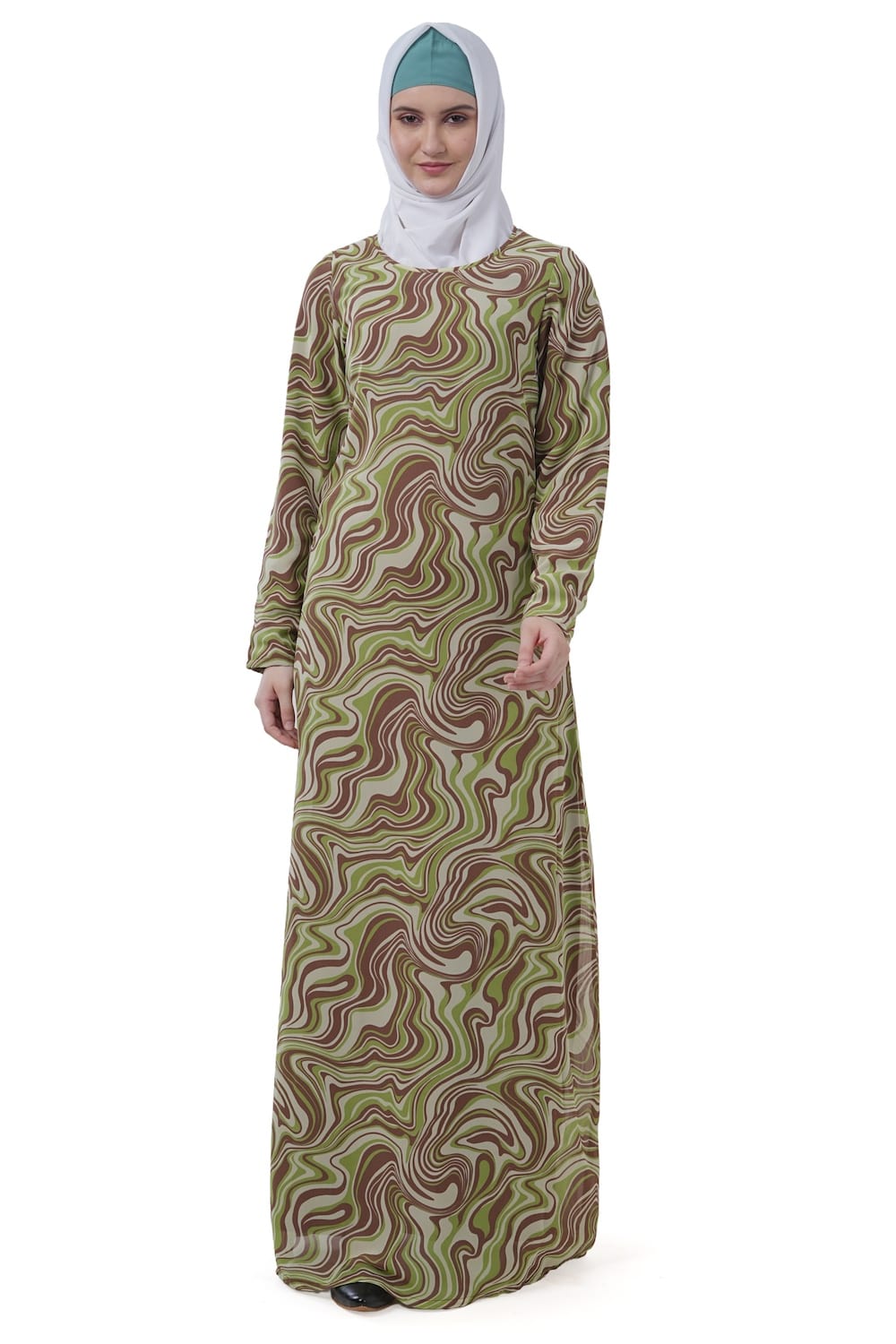Printed Georgette Dual Layer Abaya AYG-033