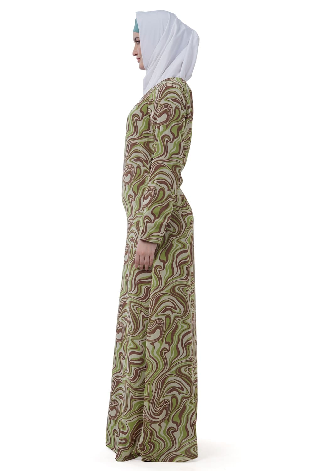 Printed Georgette Dual Layer Abaya AYG-033