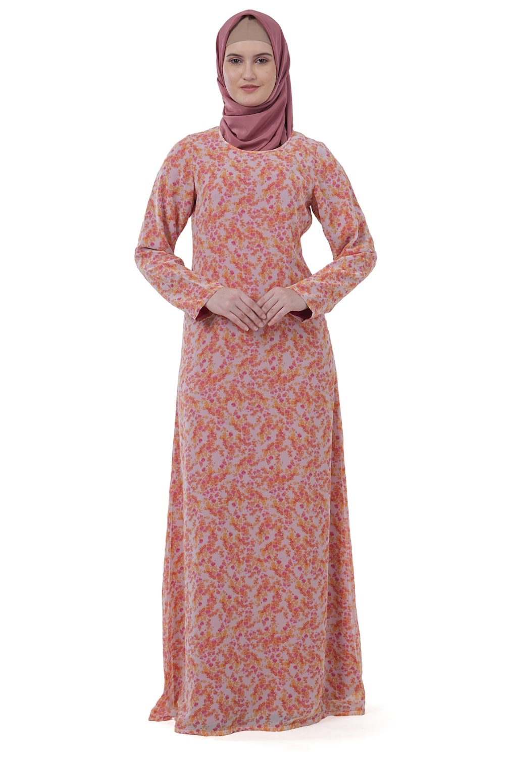 Printed Georgette Dual Layer Abaya AYG-034