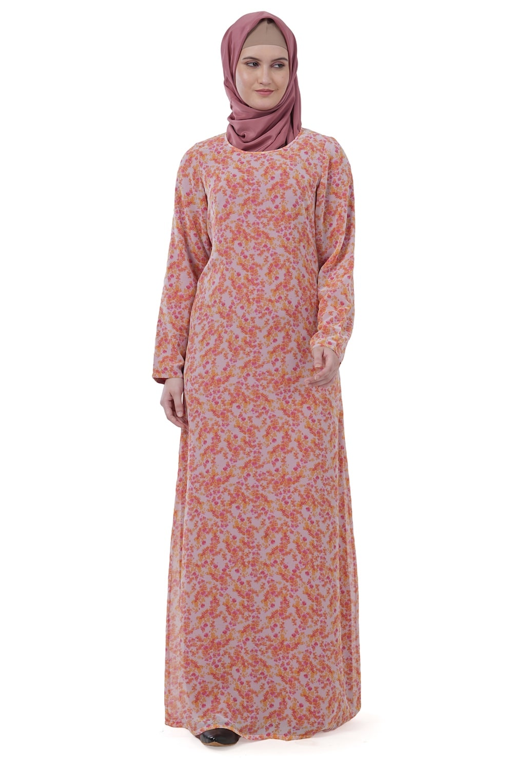 Printed Georgette Dual Layer Abaya AYG-034