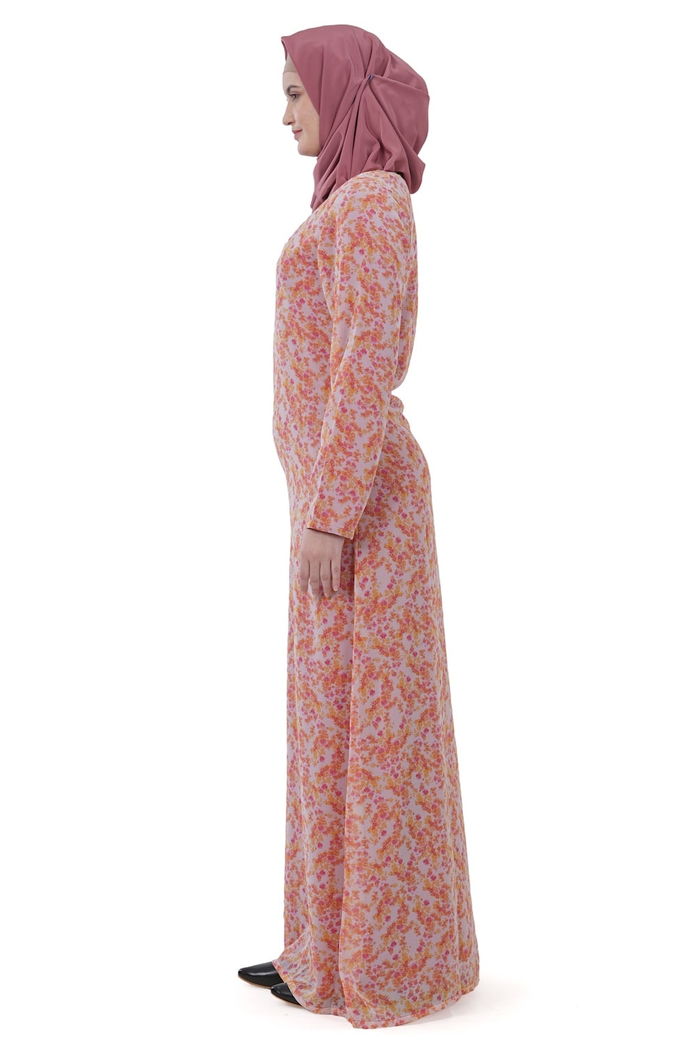 Printed Georgette Dual Layer Abaya AYG-034