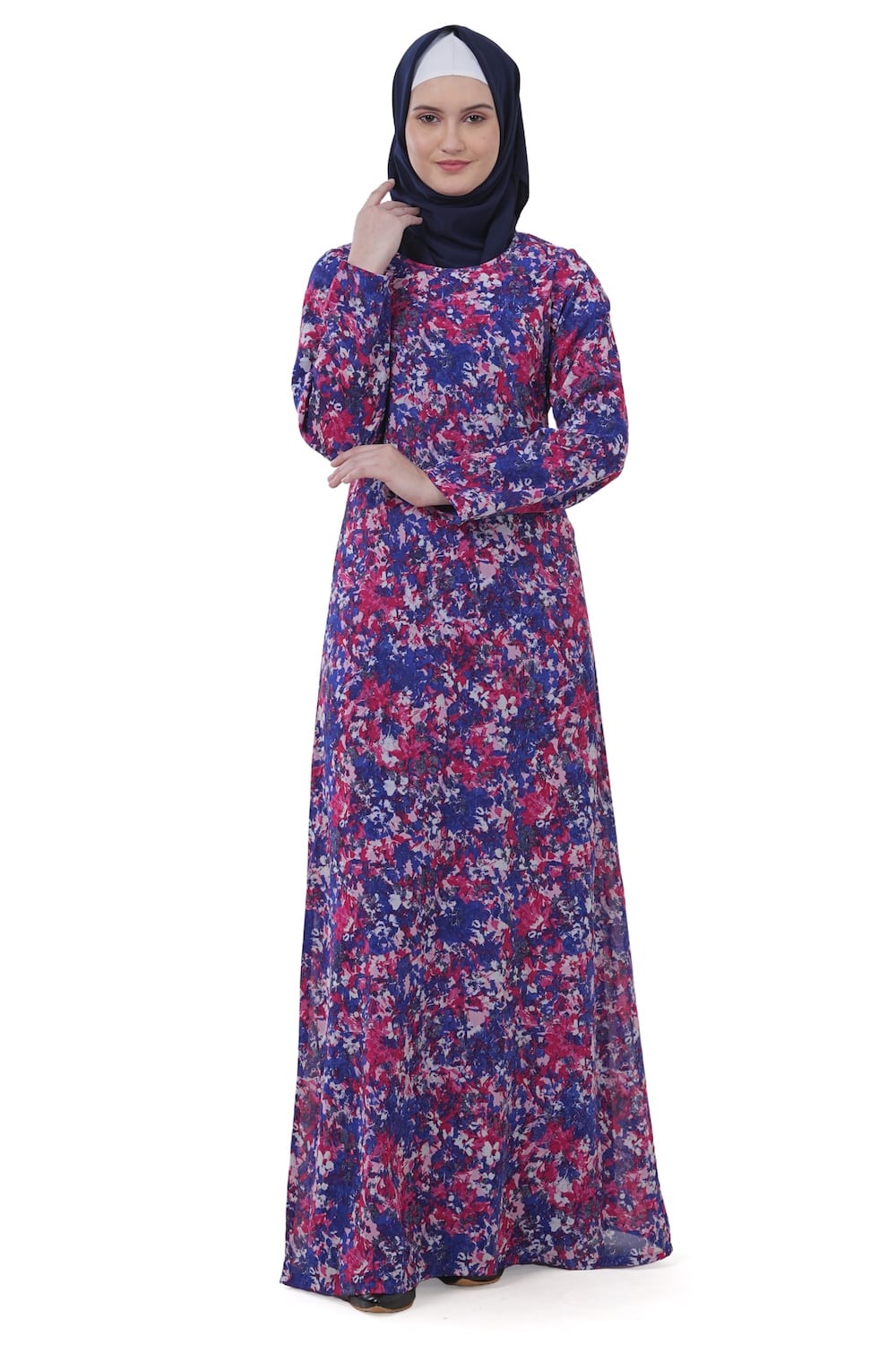 Printed Georgette Dual Layer Abaya AYG-035