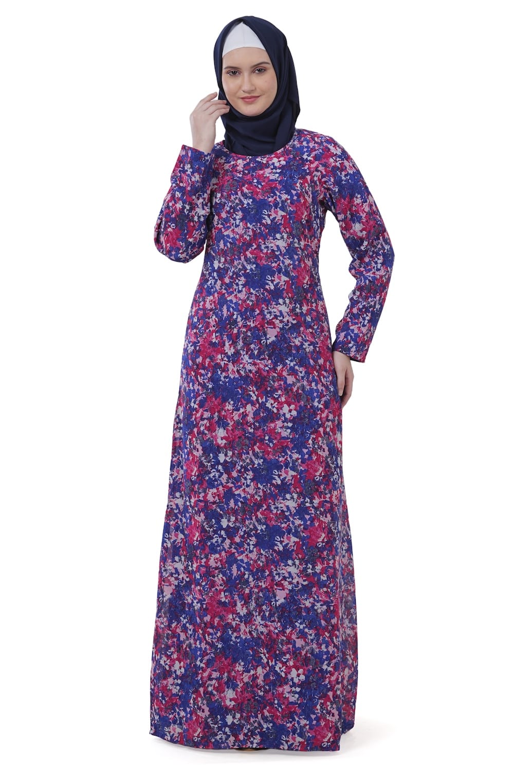 Printed Georgette Dual Layer Abaya AYG-035