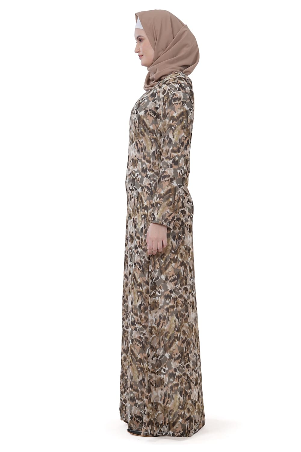 Printed Georgette Dual Layer Abaya AYG-036