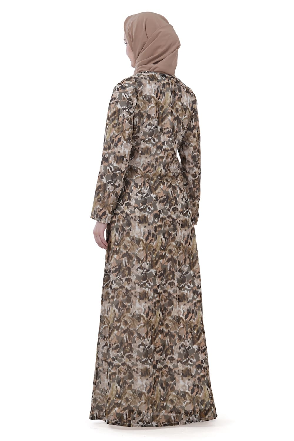 Printed Georgette Dual Layer Abaya AYG-036