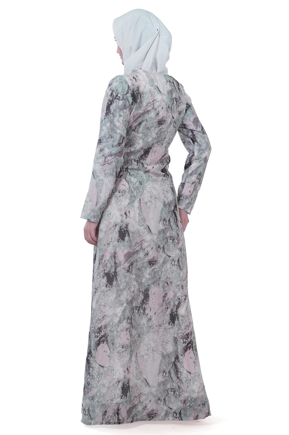 Printed Georgette Dual Layer Abaya AYG-037
