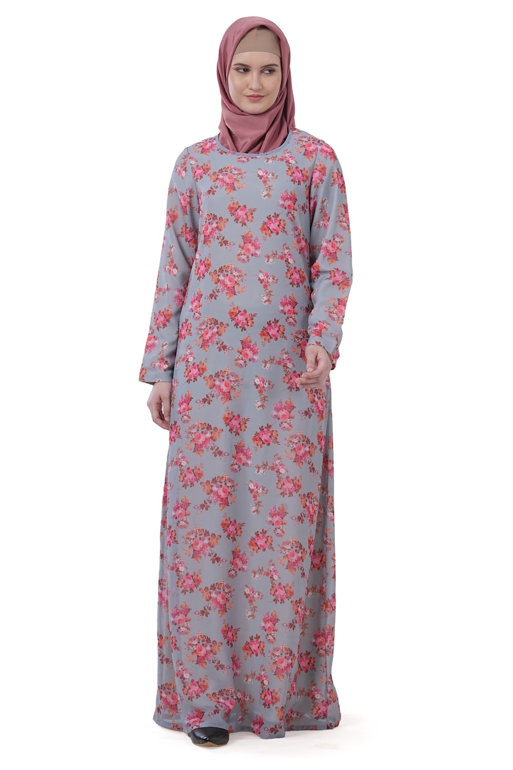 Printed Georgette Dual Layer Abaya AYG-038