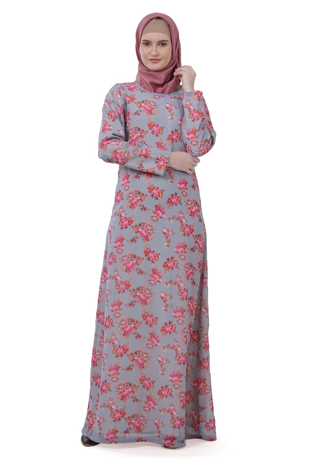 Printed Georgette Dual Layer Abaya AYG-038