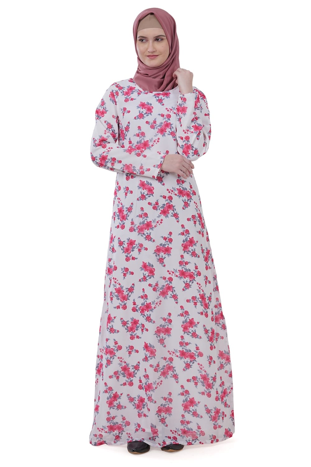 Printed Georgette Dual Layer Abaya AYG-039