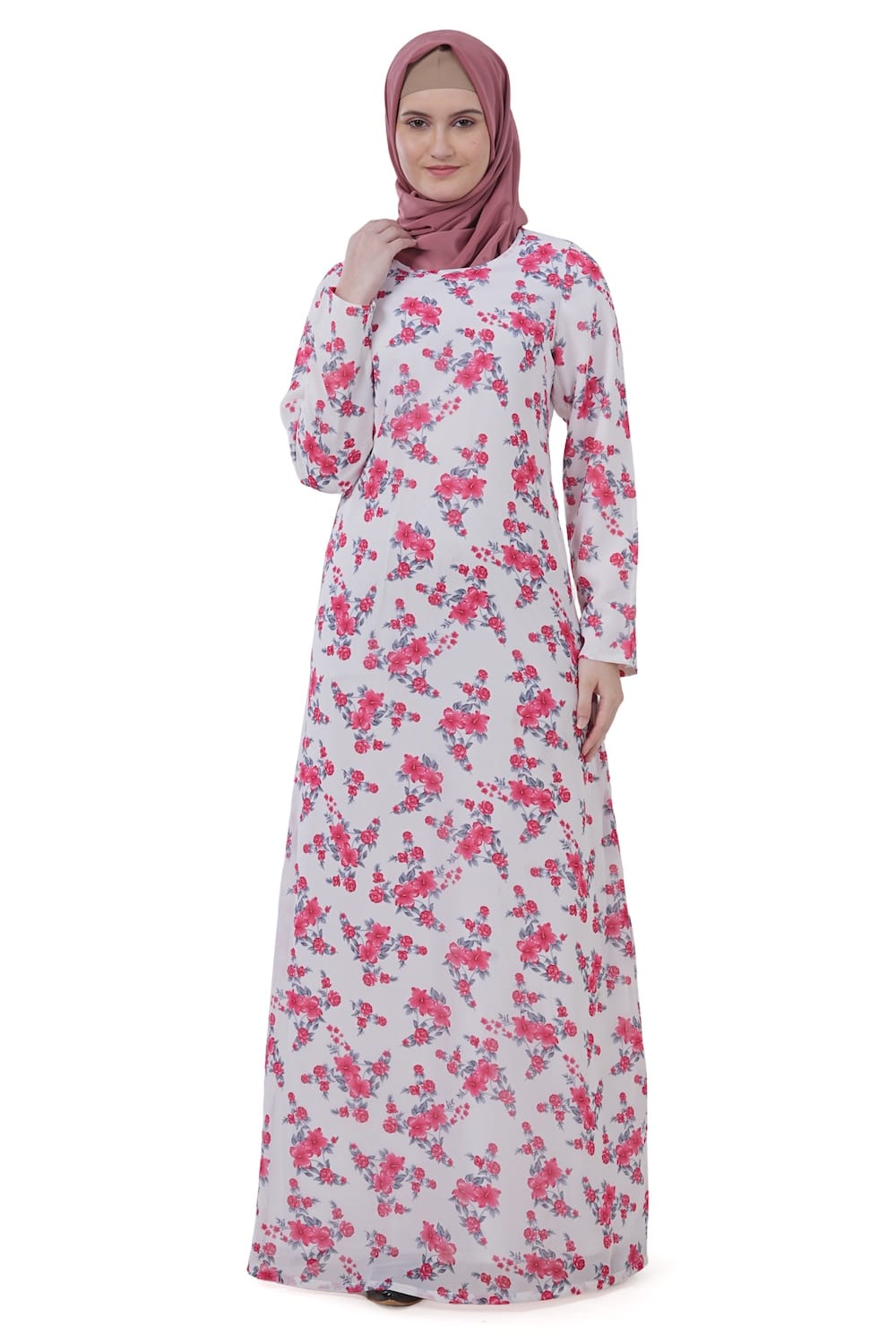 Printed Georgette Dual Layer Abaya AYG-039