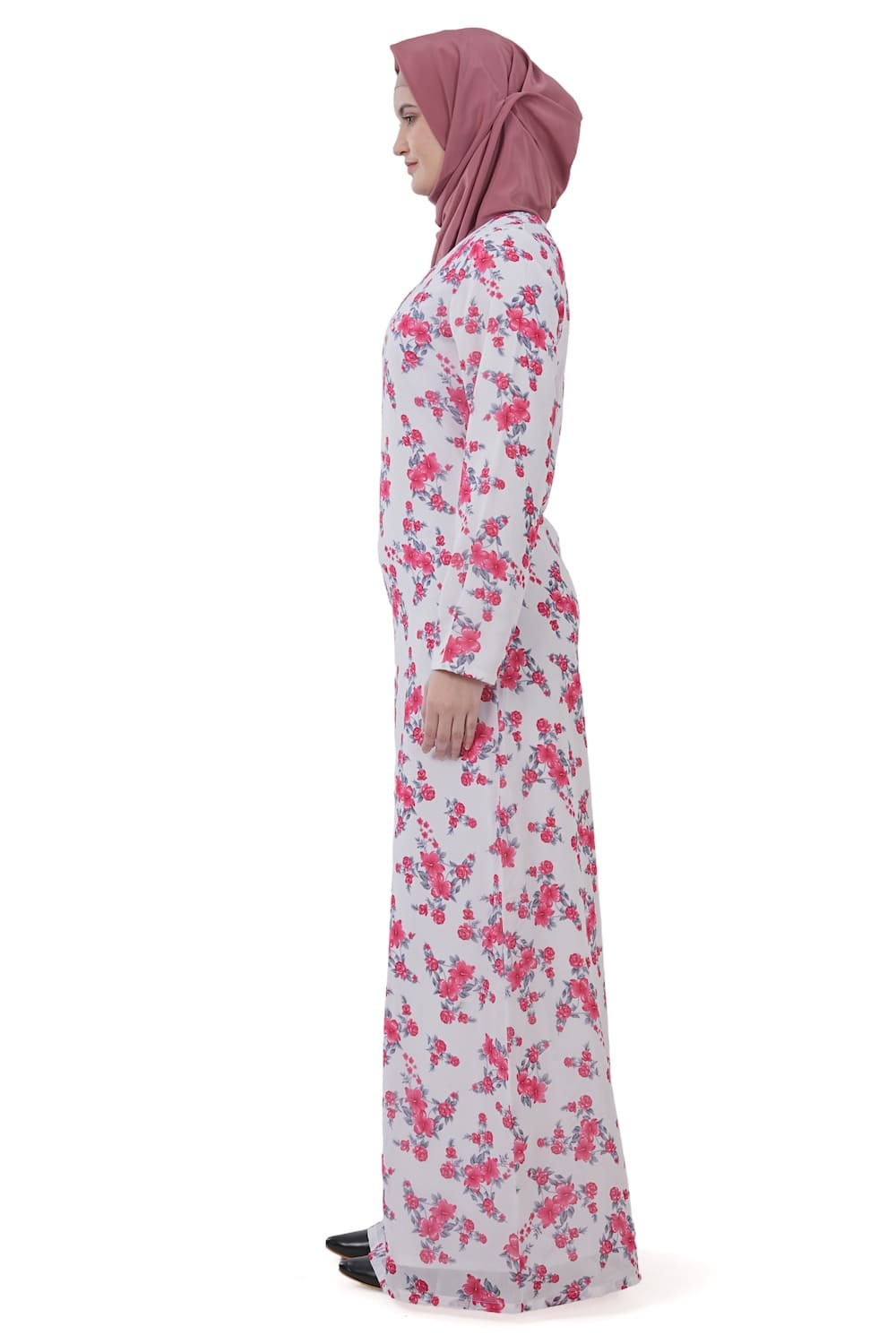 Printed Georgette Dual Layer Abaya AYG-039