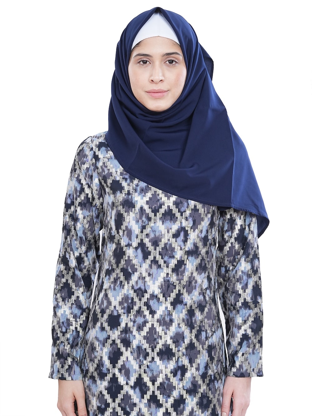Printed Lurex Georgette Dual Layer Abaya AYG-041