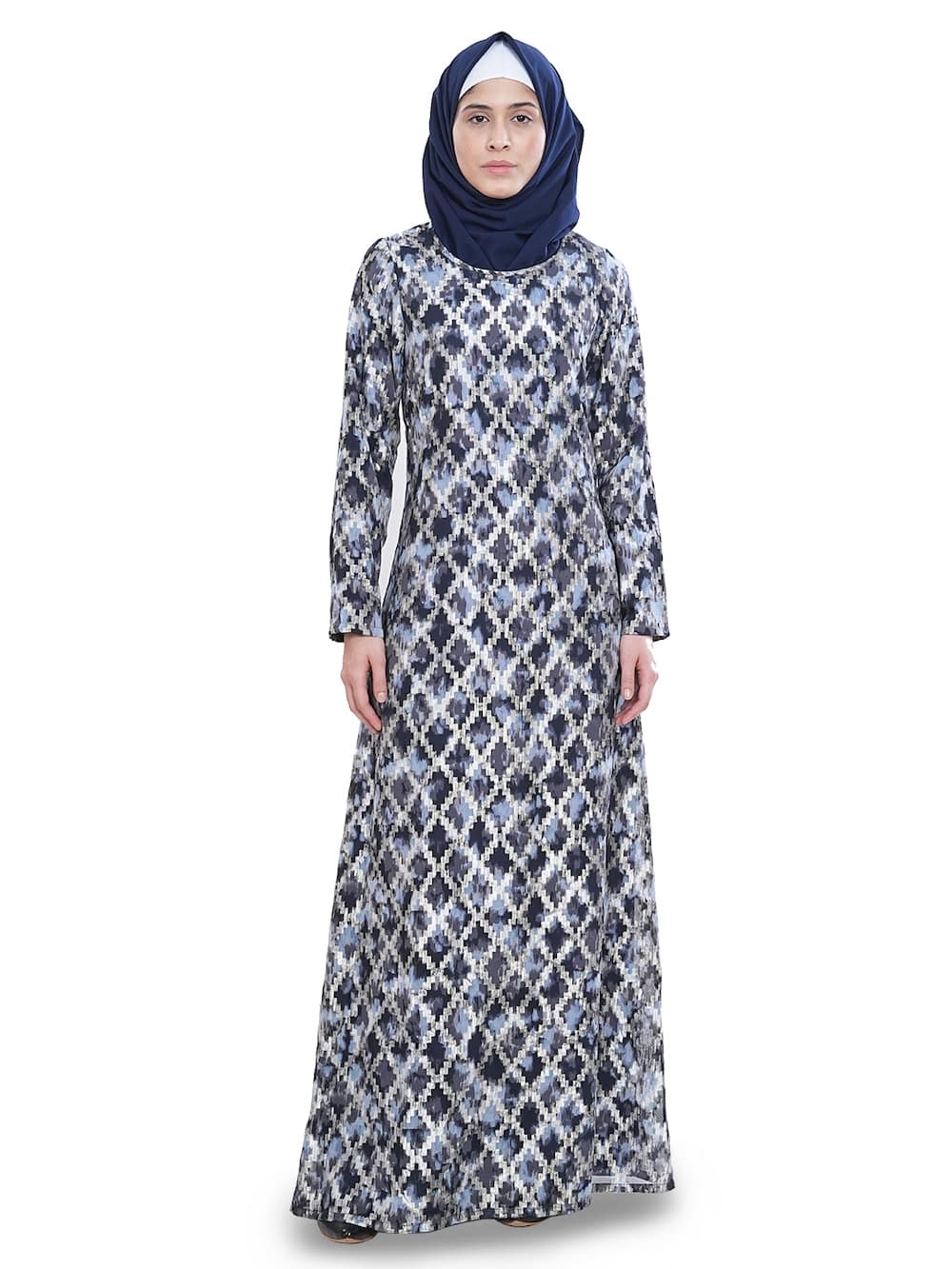 Printed Lurex Georgette Dual Layer Abaya AYG-041