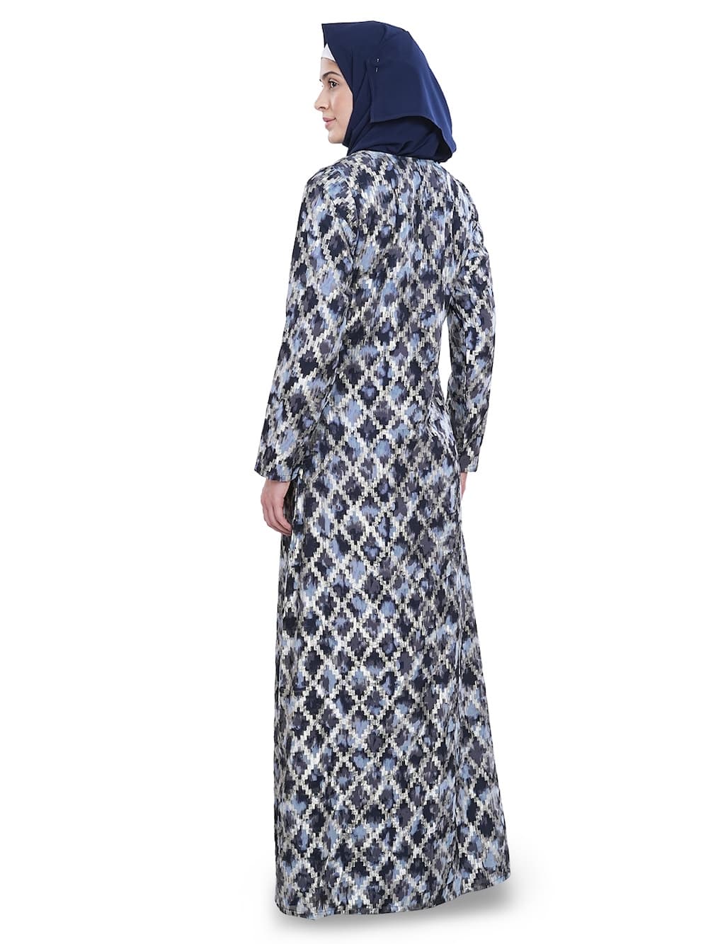 Printed Lurex Georgette Dual Layer Abaya AYG-041